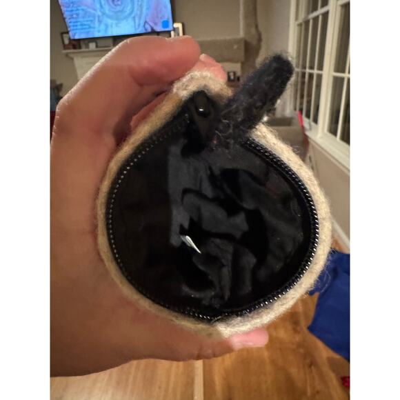 Hand-Felted Fair Trade Coin Purse Panda 100% Wool Hand Made Nepal - Picture 5 of 5